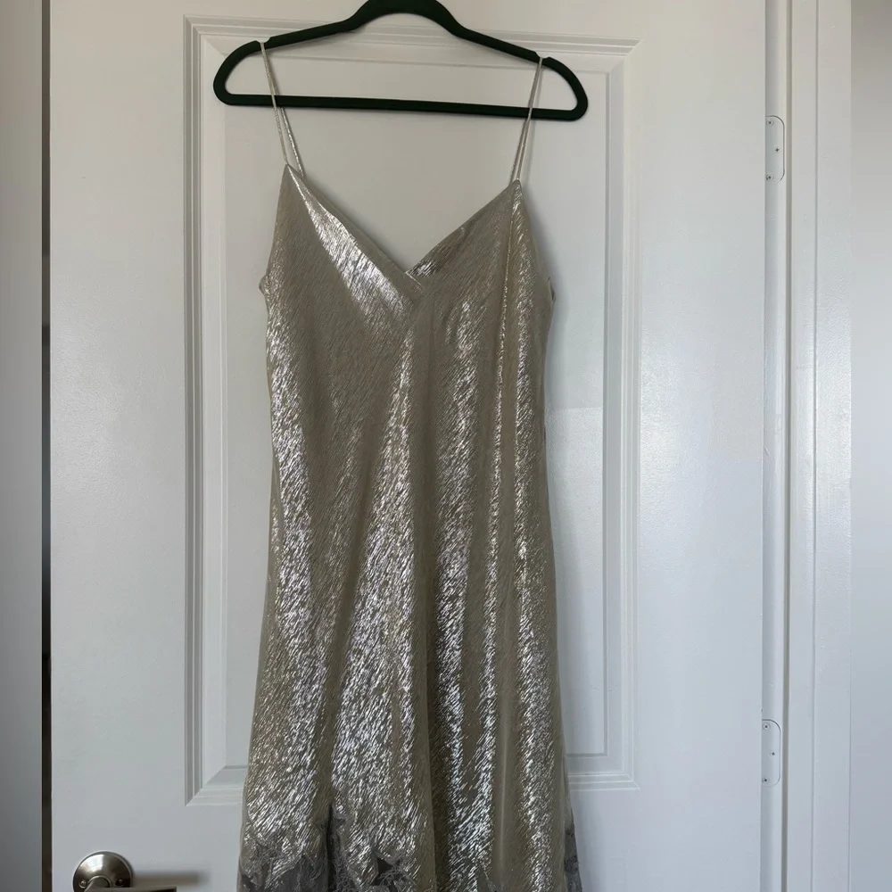 NWT Tory Burch Star Lace Slip Maxi Dress 14 $1,448